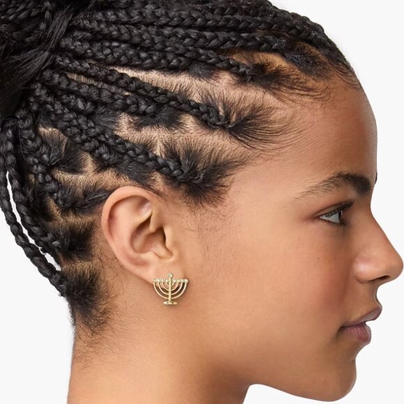 Hanukkah stud earrings, NWT - Picture 2 of 4